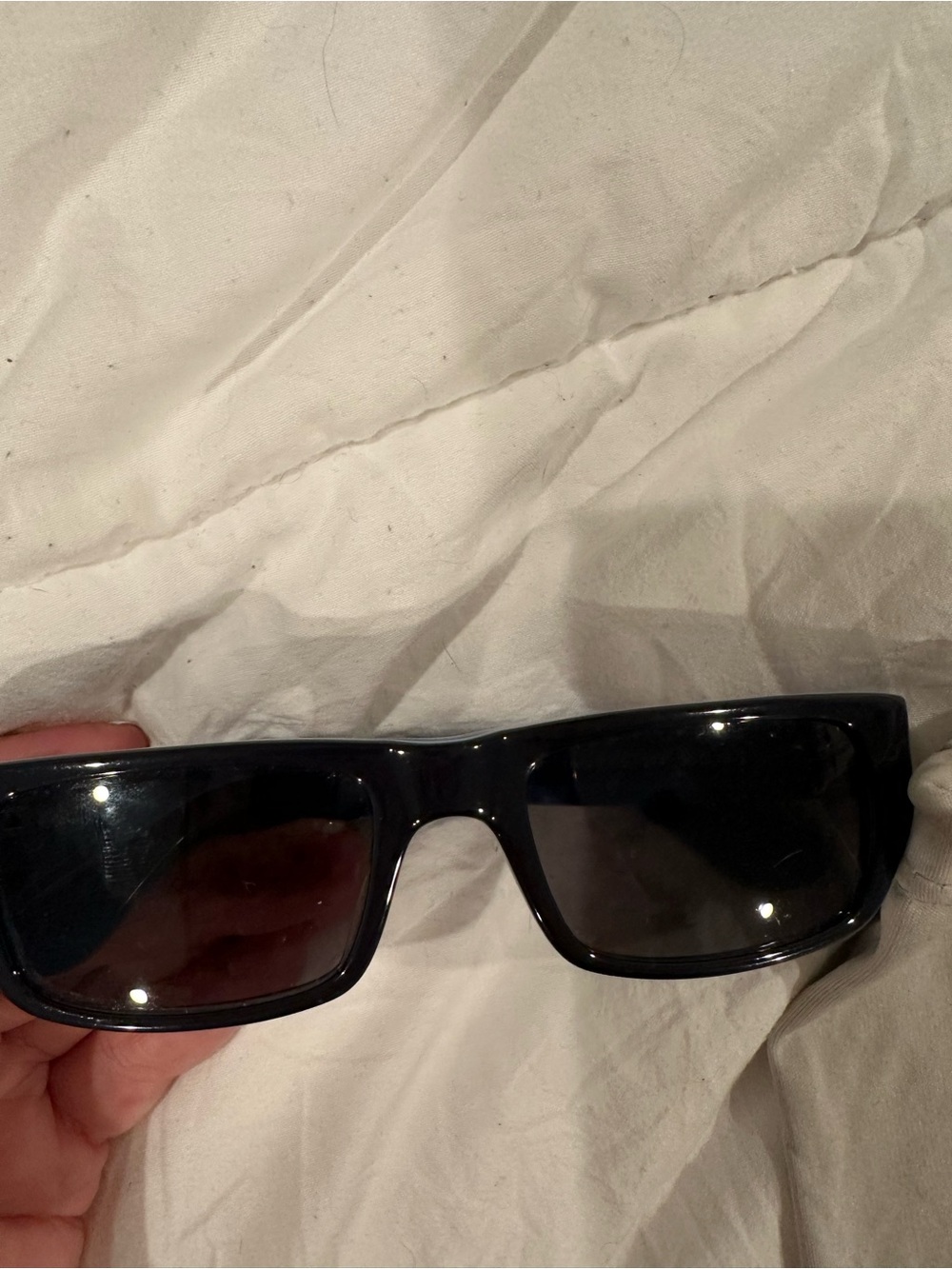 D&G Dolce & Gabbana 2005 RARE Dark Navy Rectangular Sunglasses